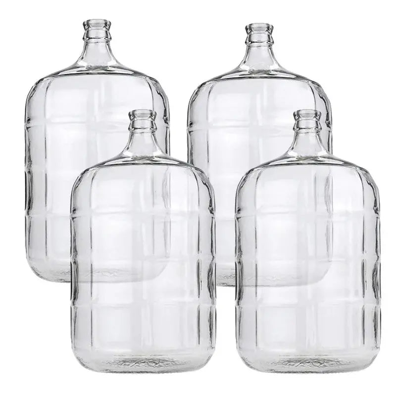 4-Pack 5-Gallon Glass Carboys ¨C Brewery-Grade Fermentation Vessels for Home Beer and Wine Making