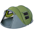 4-Person Automatic Pop-Up Camping Tent with Dual Entry Doors