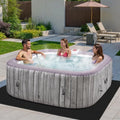 4-Person Inflatable Hot Tub ¨C Portable Outdoor Spa with 130 Air Jets and Circulating Heater