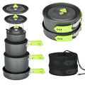 4-Piece Lightweight Aluminum Camping Cookware ¨C Compact Set with Kettle for 2¨C4 Campers