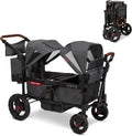 4-Seater Stroller Wagon for Kids ¨C Low-Side Quad Wagon Stroller with Smooth-Rolling Wheels
