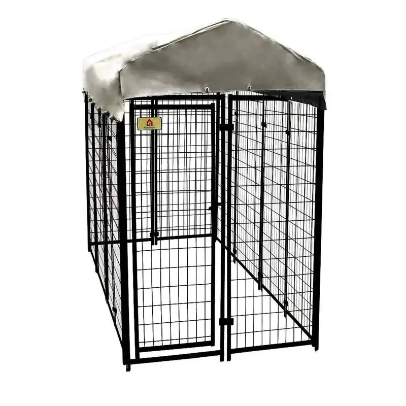 4′ x 8′ x 6′ Welded Wire Dog Kennel Enclosure Kit ¨C Durable Outdoor Pet Containment