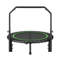 40-Inch Mini Rebounder Trampoline with Height-Adjustable Handlebar &amp; Bungee System