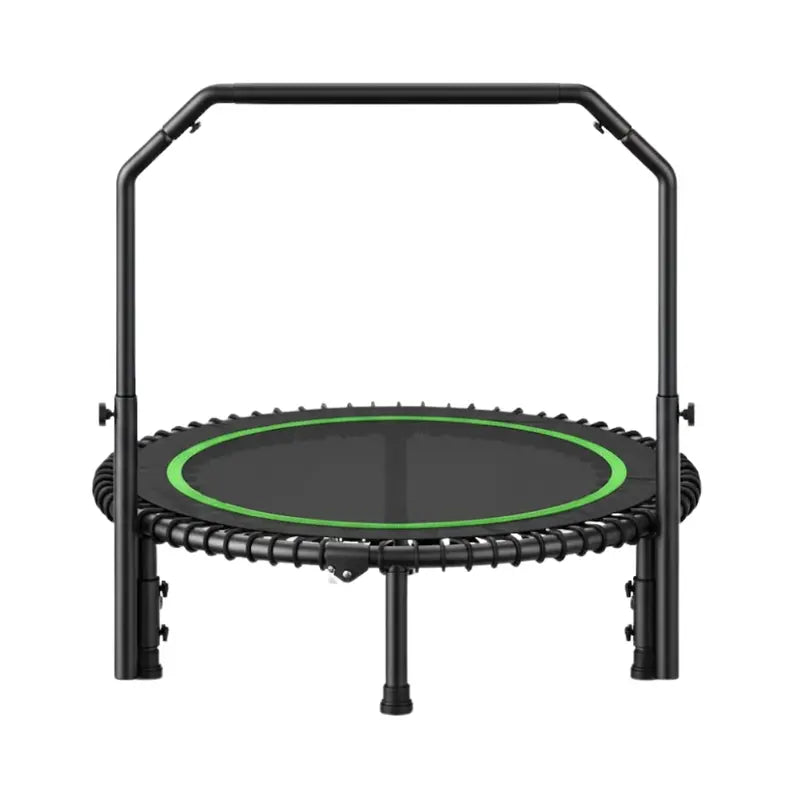 40-Inch Mini Rebounder Trampoline with Height-Adjustable Handlebar &amp; Bungee System