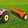 40-Inch Traction-Style Steel Tooth Weed Remover ¨C Tow-Behind Farm &amp; Garden Tool with Transport Wheels and Adjustable Handle