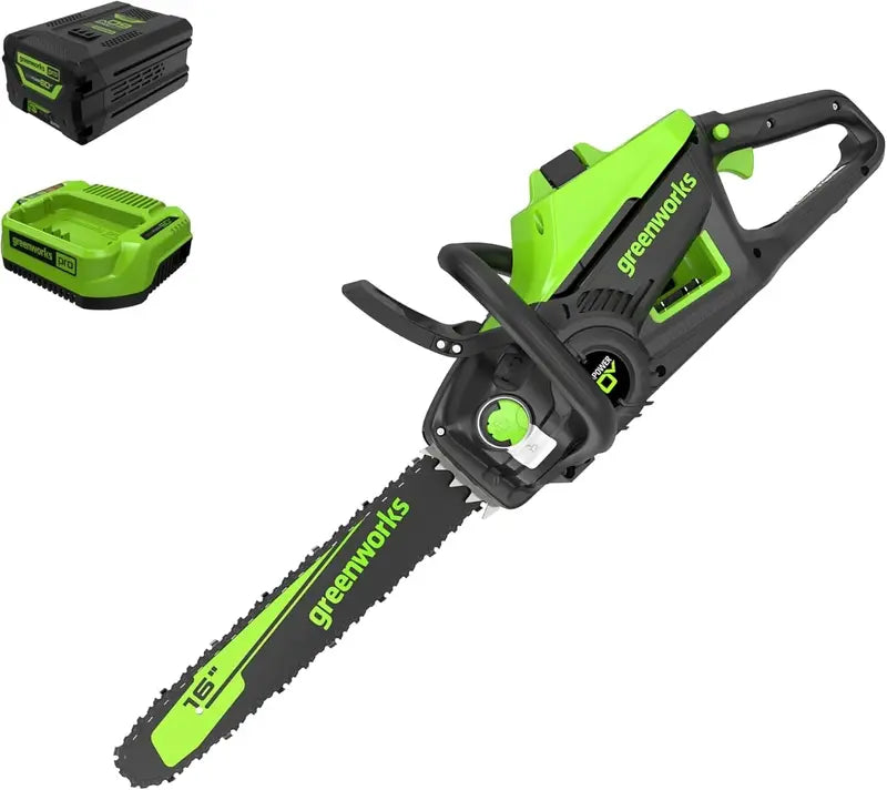40V 16-Inch Brushless Cordless Chainsaw ¨C Includes 4.0Ah Battery &amp; Charger for Quiet, High-Torque Cutting