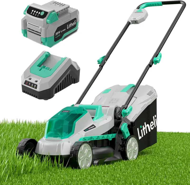40V (2¡Á20V) 16-Inch Cordless Lawn Mower ¨C Brushless Motor, 6-Height Adjustment, Includes Batteries