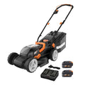 40V Cordless 14-Inch Lawn Mower with Intellicut?, Mulching, and Dual Batteries
