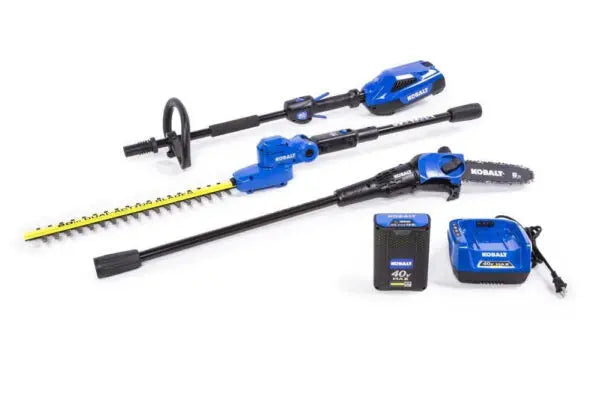 40V Cordless Hedge Trimmer and Pole Saw Combo Kit with 2.5Ah Battery &amp; Charger
