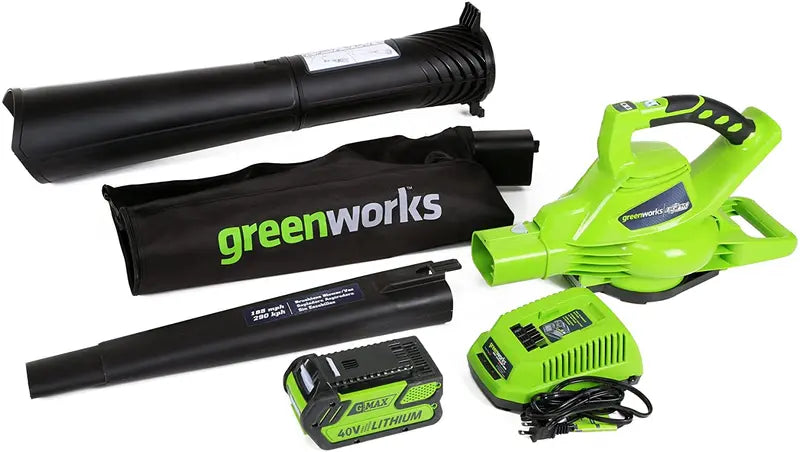 40V Cordless Variable-Speed Leaf Blower &amp; Vacuum ¨C 185 MPH, Includes 4.0Ah Battery and Charger (Model 24322)