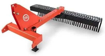 41-Inch Landscape Rake ¨C Heavy-Duty 72-Tooth Steel Tine Rake for Grading and Leveling