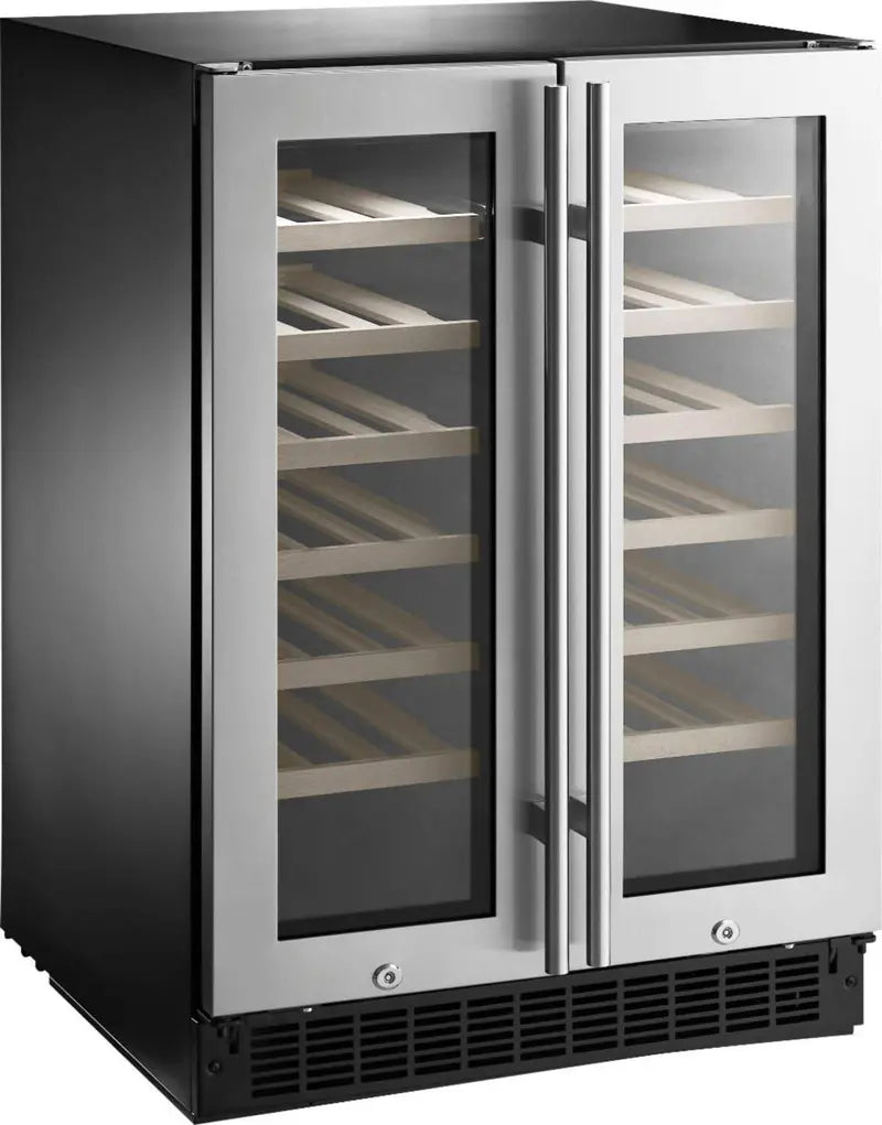42-Bottle / 128-Can Dual-Zone Wine &amp; Beverage Cooler ¨C Glass Door, Independent Temperature Control