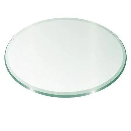 42-Inch Round Tempered Glass Table Top ¨C 0.5-Inch Thick with 1-Inch Beveled Edge