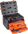 450-Piece Professional Mechanic Tool Set ¨C SAE &amp; Metric Sockets (1/4″, 3/8″, 1/2″) with Deep &amp; Standard Options