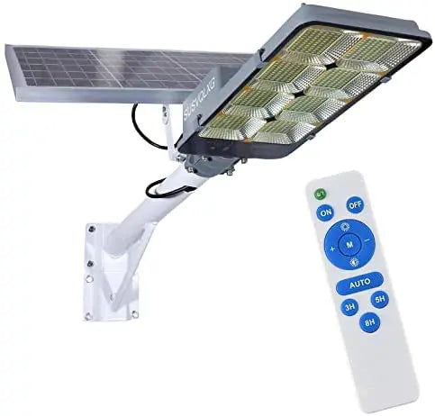 450W Solar-Powered Outdoor Flood Light ¨C Dusk-to-Dawn Security Lamp with Remote Control, Ideal for Yards, Gardens, Courts, and Driveways