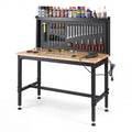 48-Inch Heavy-Duty Workbench ¨C Built-in AC/USB Outlets &amp; Modular Pegboard System