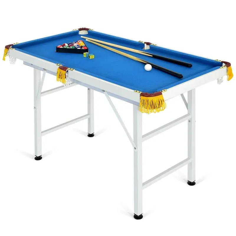 48-Inch Portable Folding Billiards Table ¨C Compact Pool Game Setup