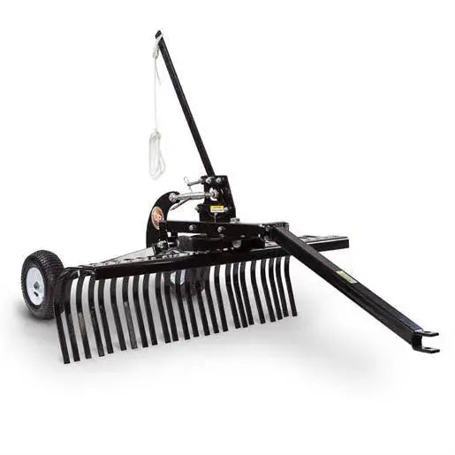 48-Inch Tow-Behind Landscape Rake for Efficient Yard Cleanup