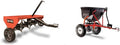 48-Inch Tow Plug Aerator ¨C Heavy-Duty Lawn and Turf Aeration Tool in Orange and Black