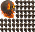 48-Piece Fire Pit Skull Collection ¨C Stone-Finish Halloween Decorative Set