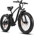 48V/15Ah Lithium-Powered Outdoor Electric Bike ¨C Sleek Black Frame