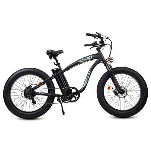 48V 750W Fat-Tire Electric Bike ¨C 26″ All-Terrain E-Bike with Suspension Fork &amp; Removable Battery