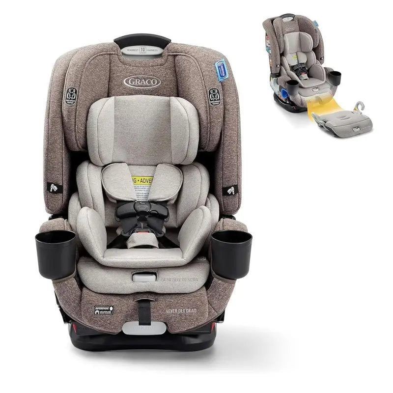 4Ever DLX Convertible Car Seat ¨C 10-Year Lifespan Rear-Facing to Booster Seat for Infants Through Preteens