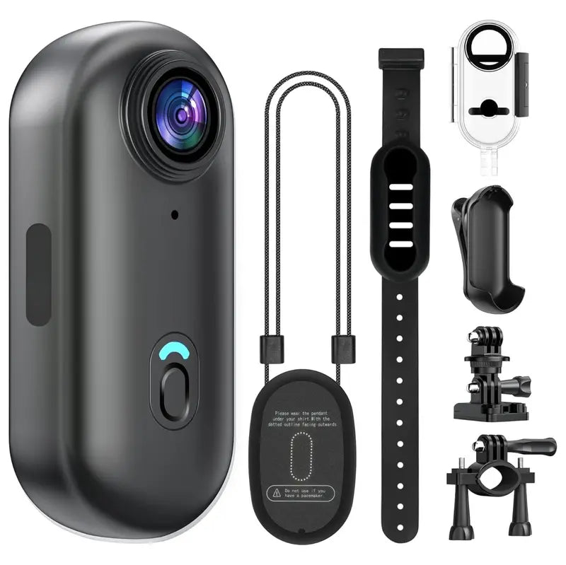 4K Waterproof Thumb-Mount Action Camera with 128GB Storage &amp; POV Design