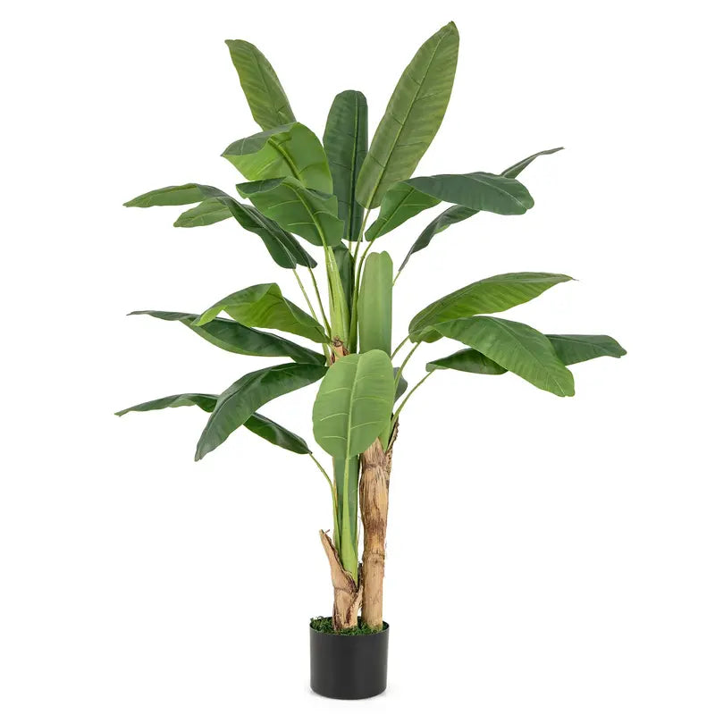5.3-Foot Artificial Bird of Paradise Plant ¨C Tropical Faux Palm in Nursery Pot