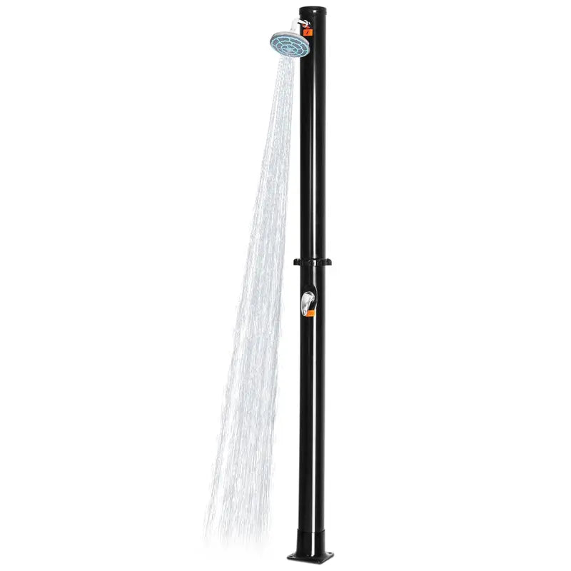 5.3-Gallon Solar-Powered Outdoor Shower with Temperature Gauge