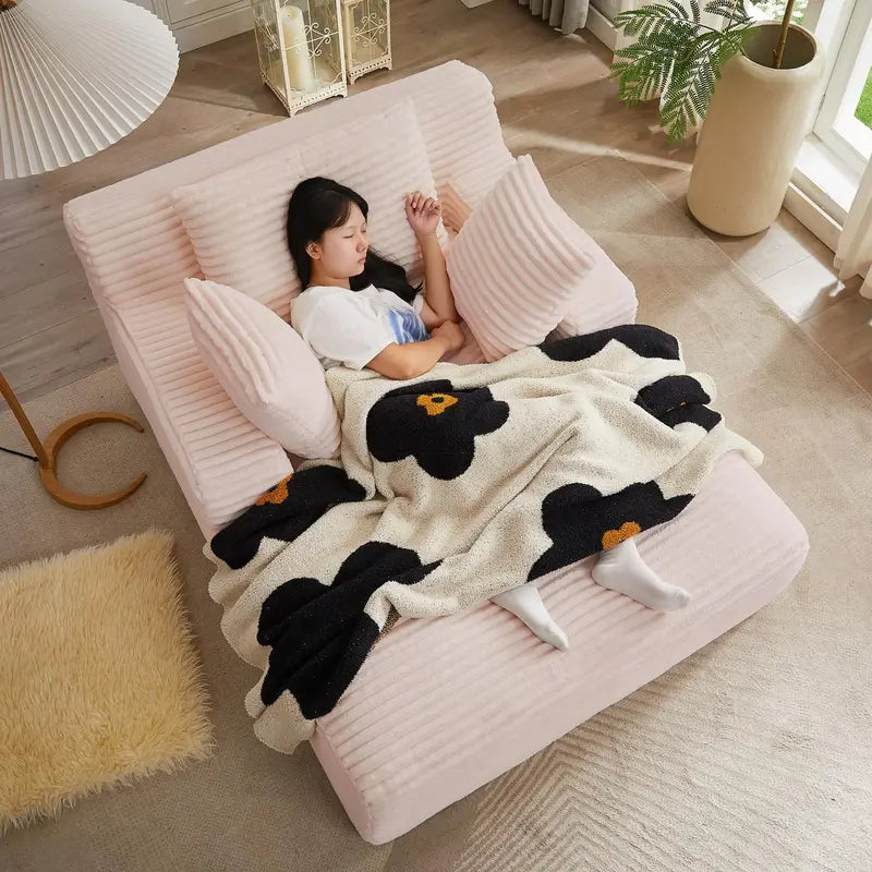 50-Inch Oversized Corduroy Recliner Sofa Bed ¨C Deep-Seating Cloud Lounge Chair