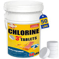 50 lb Chlorine Tablets ¨C 3-inch Pool Sanitizer for Residential Swimming Pools