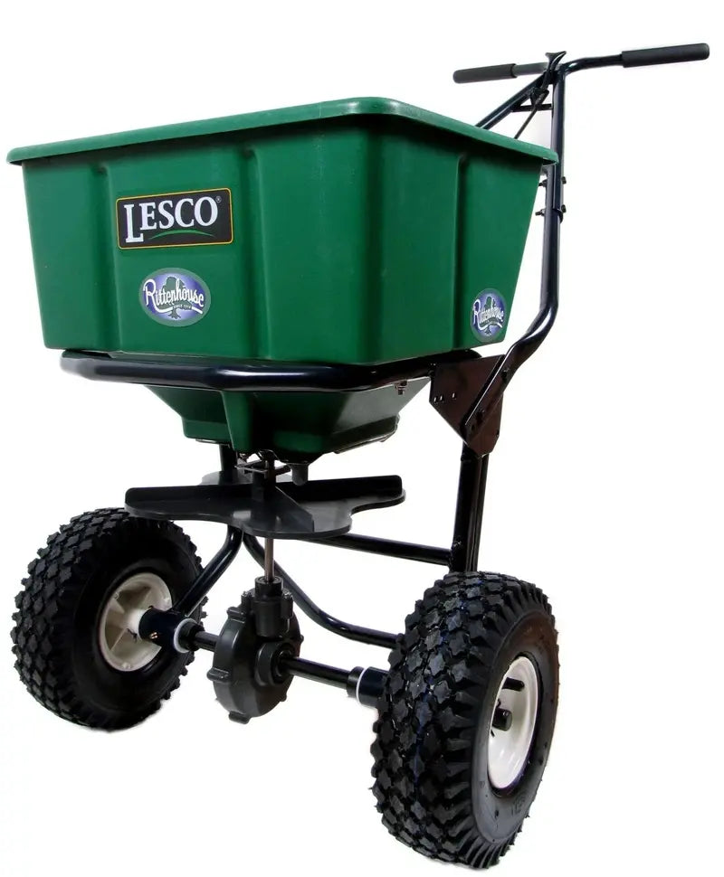 50 lb Push-Type Broadcast Spreader ¨C Adjustable Flow Control for Even Fertilizer or Seed Distribution