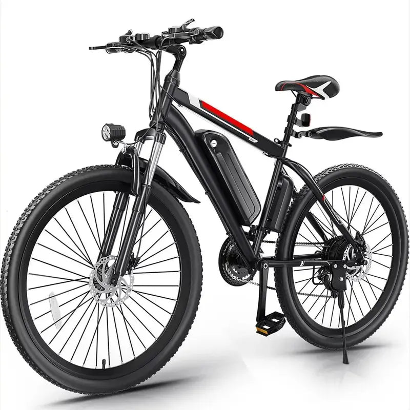 500W Adult Electric Bike ¨C 26″ Ebike with Cruise Control, Pedal Assist &amp; Long-Range Battery