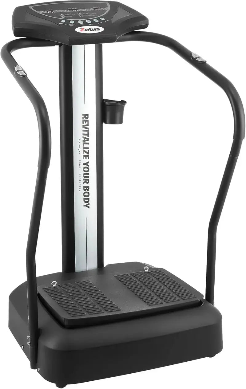 500W Whole-Body Vibration Platform with 99 Intensity Levels and Resistance Bands