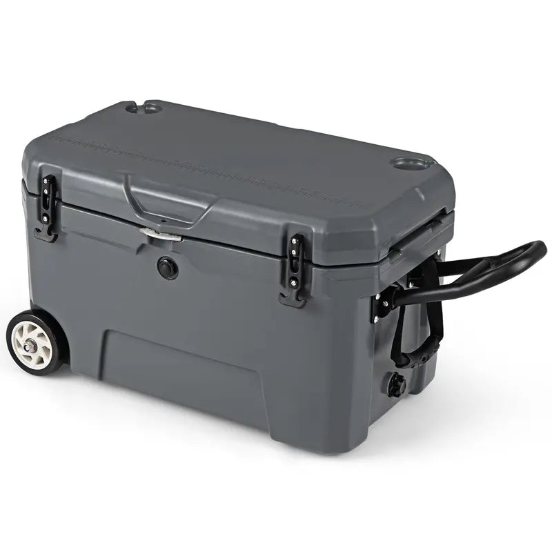 52-Quart Rolling Cooler with 6-Day Ice Retention ¨C Smooth-Action Wheels, Pull Handle