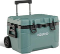 52-Quart Wheeled Igloo Cooler ¨C Insulated Hard-Shell Rolling Ice Chest